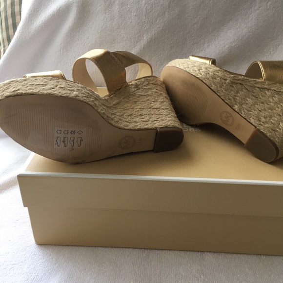 Michael Kors Poesy Wedge Espadrilles Sandal Size 7 1/2 M - Picture 10 of 13